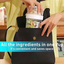 1PC Yogurt Cup With Lid Reusable For Chia Seed Pudding And Oatmeal - Multicolor - View 5