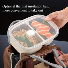 304 Stainless Steel Bento Box With Lid, Sealed Lunch Box For Work/School, Microwave Friendly, Large Capacity, Divided Compartments, Lunch Container Set,School Supplies