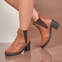 Women Ankle Boots & Booties - Camel - Ver 2