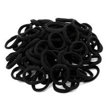 20 Pieces Large Stretch Hair Ties Ponytail Holders Hair Tie For Thick Heavy And Curly Hair (Black, 6 Cm In Diameter, 1 Cm In Width),Hair Accessories,Hair Rope, Hair Bobbles Head Accessories Rubber Bands - Black - View 7