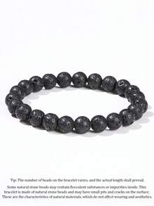 1 件 8 毫米天然石水晶和玛瑙珠手链，能量平衡瑜伽冥想友谊珠宝，适合女性日常佩戴