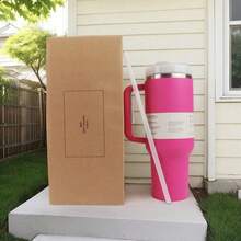 STANLEYSINCE 1913 40 Oz Stainless Steel Tumbler Double Wall Vacuum Insulated Portable Drinking Cup Travel Iced Coffee Mug Summer Drinkware With Handle And Straw, Perfect For Travel, Home, Office, Gift, Ice Drinks And Hot Drinks