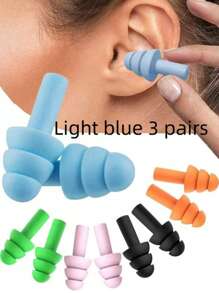 10 Pairs Of Colored Soft Silicone Earplugs, Waterproof Swimming, Waterproof Insulation And Comfortable Earplugs, Noise Reduction During Sleep, Easy To Carry, Simple And Easy To Use.