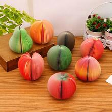 Wholesale Creative And Personalized Stationery, DIY Fruit Sticky Note Paper, Apple Sticky Note Book, Fruit Sticky Notes - Multicolor - View 2