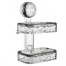 1pc Suction Cup Soap Dish, Strong Vacuum Suction Cup Soap Holder Without Drilling, Removable, Suitable For Shower, Bathroom, Bathtub And Kitchen Sink Bathroom Decor Fall Decor Back To School