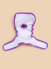 1 Pantalon sanitaire femelle de chien de couleur unie, pantalon menstruel, pantalon physiologique de chien, couches interchangeables et lavables, couches pour chiens, pantalon physiologique de période menstruelle, équipement spécial pour chiens