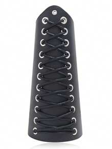 1pc Medieval Knight Style PU Leather Punk Rivet Arm Sleeve Bracers, Cosplay Accessories For Men