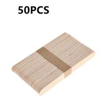100pcs Large Wooden Craft Stick, 6-Inch (Approximately 15cm) Multifunctional Wooden Ice Cream Craft Stick Ice Cream Stick, Used For Waxing, Mixing, Craft Projects, Tongue Suppressors, Plant Labels