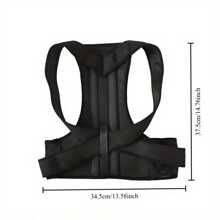 1 Corrector de postura masculino/femenino para primavera/verano, ajustable y cómodo soporte de espalda que ayuda a la columna vertebral, espalda, cuello, clavícula y hombros, mejora la postura