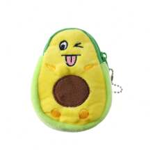 Cartoon Coin Purse, Cute Plush Backpack Pendant, Avocado Small Funny Girl Coin Pouch