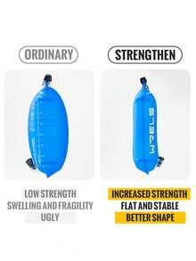 WRELS 1L/1.5L/2L/3L Large - Capacity Foldable Water Bladder - That Can Be Carried By Hand Or On The Back, For Biking, Hiking, Running And Traveling
