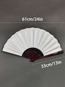 Abanico plegable LED con luz para fiesta, grande, de mano, de colores brillantes, sin baterías incluidas, para regalo, presentación, boda, cumpleaños, decoración del hogar, discoteca, accesorios fluorescentes, cosplay, que brilla en la oscuridad