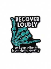 1 Stück Emaille-Anstecknadge mit Cartoon "Speak Up" Motiv, coole Dekoration für Rucksäcke und Taschen, ideales Geschenk für Freunde