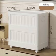 1 Pc White, Gray, Khaki Color Collapsible Home Organizer, Outdoor Camping Picnic Organizer, Car Trunk Storage Box