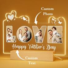 Personalised Love Lamp With Photo And Text - LED Picture Frame - Custom Gifts For Him Her Valentine's Day Anniversary Birthday Christmas - Multicolor - View 13