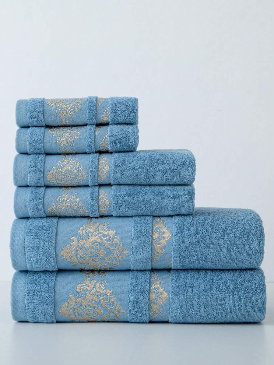 1 khăn tắm, màu xanh, nhẹ, hình chữ nhật 70*140cm, họa tiết hoa cung điện Jacquard đơn giản, hoặc khăn tay/mặt 33*74cm, hoặc khăn tay vuông 34*34cm, mềm mại, thấm hút, nhanh khô, thích hợp cho phòng tắm, khách sạn, du lịch, tiệc tùng, quà tặng ngày lễ, thẩm mỹ viện, bãi biển, ngoài trời, thể thao, sử dụng cho cả nam và nữ, tất cả các mùa trở lại trường cho thẩm mỹ viện khăn tắm phòng tắm tại nhà cho thẩm mỹ viện, khách sạn thể thao, đồ dùng thiết yếu trong nhà, khăn tắm, khăn tắm chăm sóc da