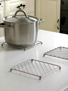 Trivets For Hot Pots, Multi-Use Great Heat Resistant Hot Pads For Kitchen Counter, Kitchen Pot Holder Trivets, Thick HeatproofInsulation Pad, Dining Table Mat, Kitchen Tools, High Foot Steaming Rack, Kitchen Supplies, Kitchen Items - Multicolor - View 9