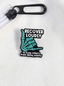 1 Stück Emaille-Anstecknadge mit Cartoon "Speak Up" Motiv, coole Dekoration für Rucksäcke und Taschen, ideales Geschenk für Freunde