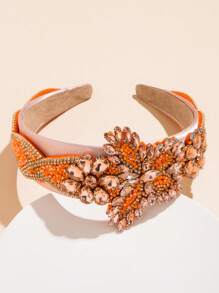 1 Stück elegantes barockes Kristall-Haarband für Frauen, vintage Luxus Strass Schmetterling Haar Accessoire, hochwertige Geschenkidee für Party/Hochzeit Haarreif