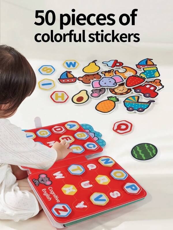 1pc Infant Nonwoven Tear Tear Book, Quiet Hand Tear Cloth Book Early Education Hook And Loop, Multi-Pattern Train Baby's Logic Thinking, Boy/Girl's First Cognitive Book, Baby Books, Christmas/Thanksgiving/Birthday Gift