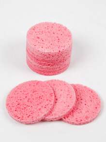 8 Stücke Reinigungsschwämmchen Beautywerkzeug feuchtigkeitsspendende runde Holzzellstoff-Baumwollpads zum Waschen und Tiefenreinigung des Gesichts