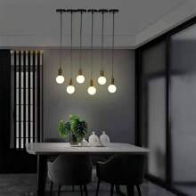 2pcs Vintage Lamp Base & Lamp Holder, Personalized Industrial Style E27 Lamp Base, Aluminum Lamp Holder, Wooden Lamp Holder With Wire, Pendant Light Metal Base