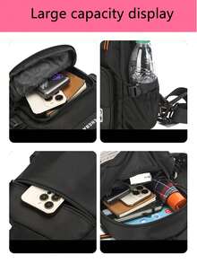New Fashion Men's Chest Bag Multi-Function Dual-Purpose Backpack Simple Small Backpack Outdoor One-Shoulder Travel Crossbody Bag - Multicolor - View 5