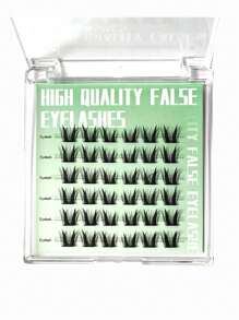 1 Caja 36 piezas Extensiones de Pestañas Divididas de Mink Artificial Esponjosas, Aspecto Natural, Reutilizables, Apropiadas para Maquillaje Ahumado, Cosplay, Clubes Nocturnos