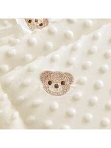 1件装新生儿婴儿床保险杠防撞缓冲软包，一体式婴儿安抚豆床带儿童拼接床围栏