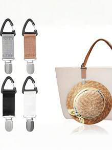 Essential Hat Clip For Travel - Easy To Hang On The Bag, Firmly Fix The Hat, Ultra-Light And Portable, Can Be Attached To Handbags, Backpacks, Belts, Suitcases, Suitable For Sun Hats And Towels, Essential Accessories For Summer Travel