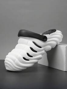 Men's New Fashion Slippers, EVA House Sandals Indoor Outdoor Soft Bottom Slippers, Super Comfortable Non-Slip Bathroom Shower Slippers, Suitable For Beach, Shower, All Season Casual Shoes, Non-Slip EVA Indoor/Outdoor Applicable Slippers - White - View 12