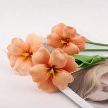 1 pieza/3 piezas/5 piezas Flor de tulipán artificial para decoración del hogar, arreglo floral, ramo de boda, tallos de flores falsas en jarrón, decoración de fiestas y centros de mesa, San Valentín, regalo, cumpleaños, graduación