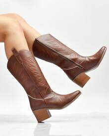 Women Ankle Boots & Booties - Camel - View 2