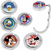 Disney 1 pièce Crochet de bureau monté Disney avec Mickey Mouse, Minnie Mouse, Donald Duck, support portable pour sac à main, accessoire de bureau créatif pour le bord du bureau