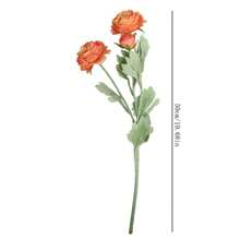 2pcs 3-Head Flocked Simulate Peony Rose, High-End Artificial Flower Decor For Outdoor Garden, Home, Wedding, Holiday, Party. UV Resistant Ground Fake Flower Arrangement