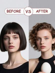 CRASTS 卷发器，32 毫米和 25 毫米，带温度设置的卷发器，直发器，黑色和玫瑰色，发型设计器 HC-049，适用于个人发型设计，护发礼物