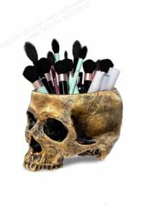 1 Stück abstrakte Schädel Blumentopf, kreative Horror Skulptur Blumenvase, individuelle Vase, Schädel Kunst Harz Vase Tischdekoration Zuhause, Wohnzimmer Deko Geschenk Vase, Halloween Zimmer Gothic Dekoration, Blumenvase, Blumentopf, Tischmittelpunkt, Pflanztopf, Blumenvasen