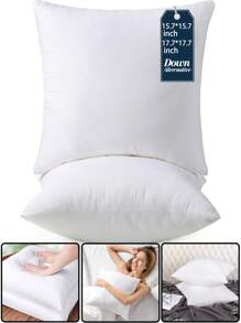 1 Stück Kisseneinsatz, Kissenauskleidung, Kissen mit Daunen-Alternative, dekorative Kissenhüllen, geeignet für Wohnzimmer, Schlafzimmer, Sofa Dekoration, Kissen, Sitzkissen, Lendenwirbelstütze, für alle Jahreszeiten, hypoallergen gefülltes quadratisches Kissen, Geschenke, Geburtstag Abschluss (Bitte wählen Sie die Einlagengröße, die zu Ihrem Kissenüberzug passt, für einen besseren Sitz) Heimdekoration Schlafzimmerdekoration Raumdekoration Ästhetische Raumdekoration Wohnzimmerdekoration