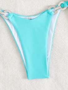 Conjunto de bikini separado con unicolor para mujer, nueva llegada