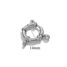 1pc 304 Stainless Steel 18K Gold Plated Round Spring Lobster Clasp Necklace Bracelet Connector, DIY Jewelry Making Accessory