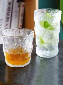 2025 Neuankömmling Glacier Muster Whisky kreative Weingläser Biergläser Wassergläser Teegläser Social-Media-Hit Frühstücksbecher
