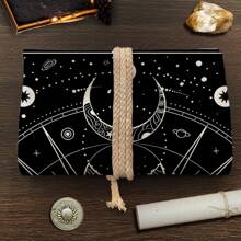 1pc Moon Phase, Starry Tarot Card Storage Bag, Boho Style Gift Bag, Mystical Delicate Storage Pouch, Divination Tool Decoration, For Witchcraft Astrology Supplies, Suitable For Festivals, Gifts, Holiday Essentials