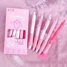 5PCS Level Sponge Grip Soft Press Neuter Pen Back To School - Multicolor - View 16