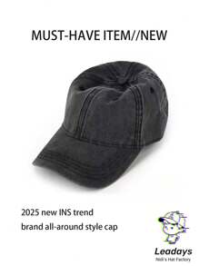 1pc Vintage Washed "Elbows Up" Maple Leaf Pattern Baseball Cap - Unisex, Sun Protection Hat, Adjustable Size, Distressed Look, Casual Outdoor Sports Cap, Suitable For All Seasons, Great Gift For Family And Friends