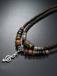1pc Bohemian Style Necklace Accessory, Displays Unique Personalized And Style, Versatile Casual Decoration For Men And Women