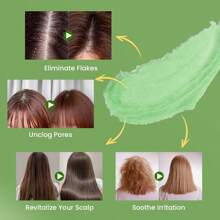 8.8 Oz Rosemary Scrub Leave-In Shampoo, Deep Conditioning Hair Products For Dry Damaged Hair, Sea Salt Serum Promotes Scalp Stimulates Growth, Improves Hair Health, Strengthens Hair Roots And Enhances Overall Hair Appearance For Gorgeous Hair.