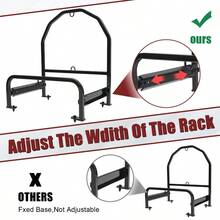 Adjustable Semi Truck Spare Tire Carrier Universal For Super Singles Powder Coated Black Steel - asPic - View 2