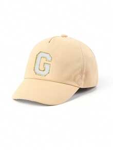 1pc Simple 26 Letters Baby Softbrim Baseball Cap Casual Sun Hat, Stylish And Versatile, Suitable For Outdoor/Everyday Use, Birthday Gift Suitable For 1-3 Year Old Baby - Màu Khaki - Xem 7