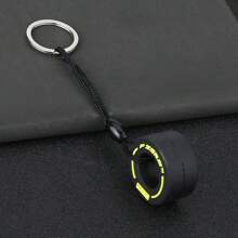 1 pezzo Portachiavi in gomma morbida a forma di macchina da corsa - Accessorio automobilistico perfetto e regalo sportivo, bomboniera per feste