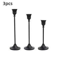 12PCS/6PCS/3PCS Metallic Tapered Candle Holders Set, Silver-Plated/Copper-Tone In Multiple Colors, Suitable For Home, Dining, Parties, Weddings, New Option: 1 Stainless Steel Napkin Holder + 6 Candle Holders Set, Home & Living/Home Decor/Candles & Holders/Candle Holder Sets